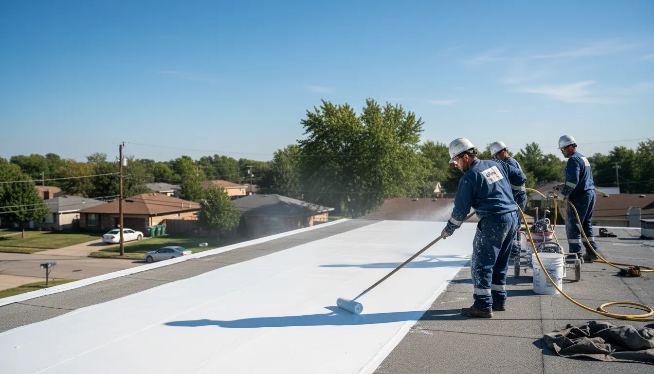 Commercial roof coating in Portage, PA near me